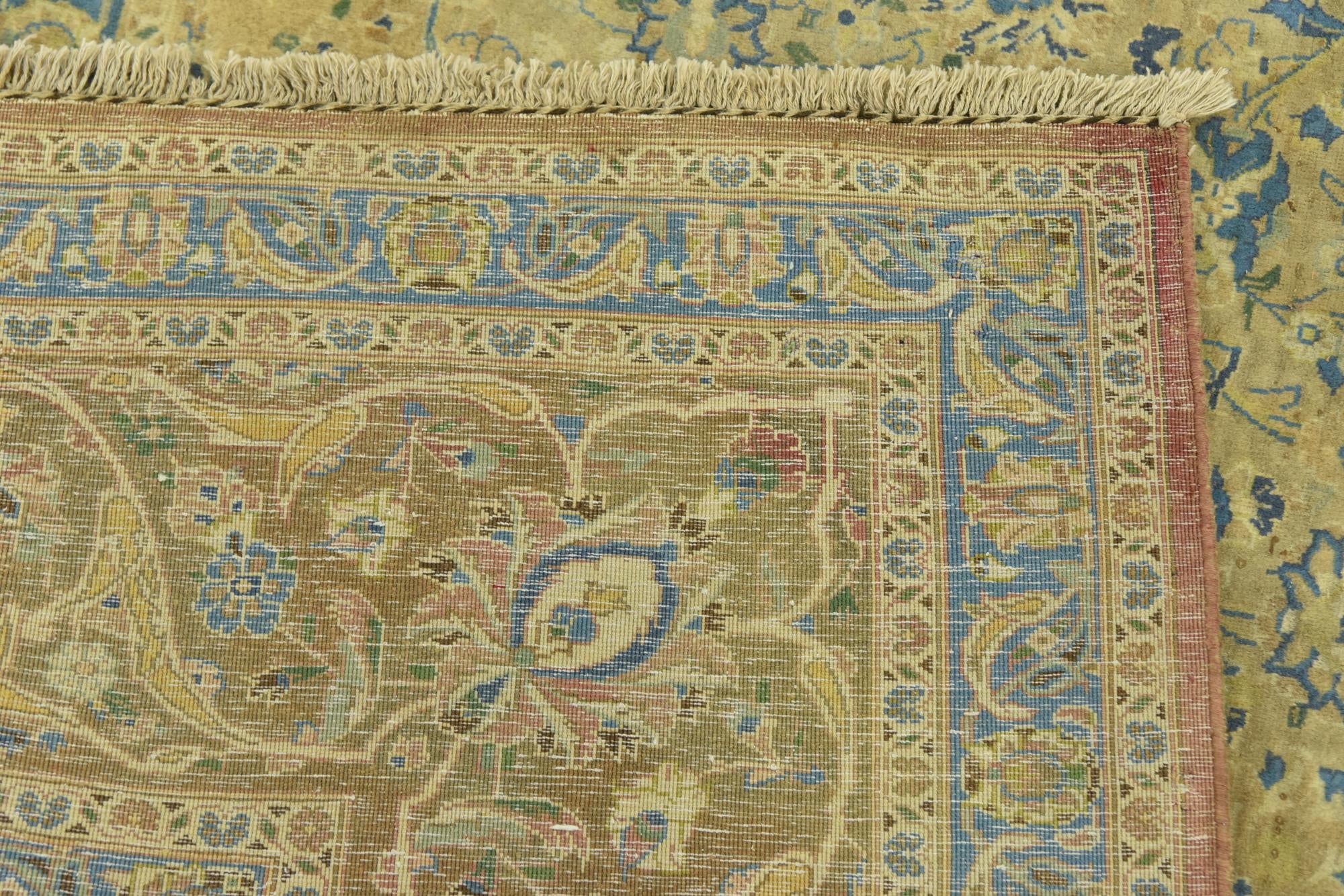 295cm x 380cm anudado a mano Kashan Alfombra Persa Lana