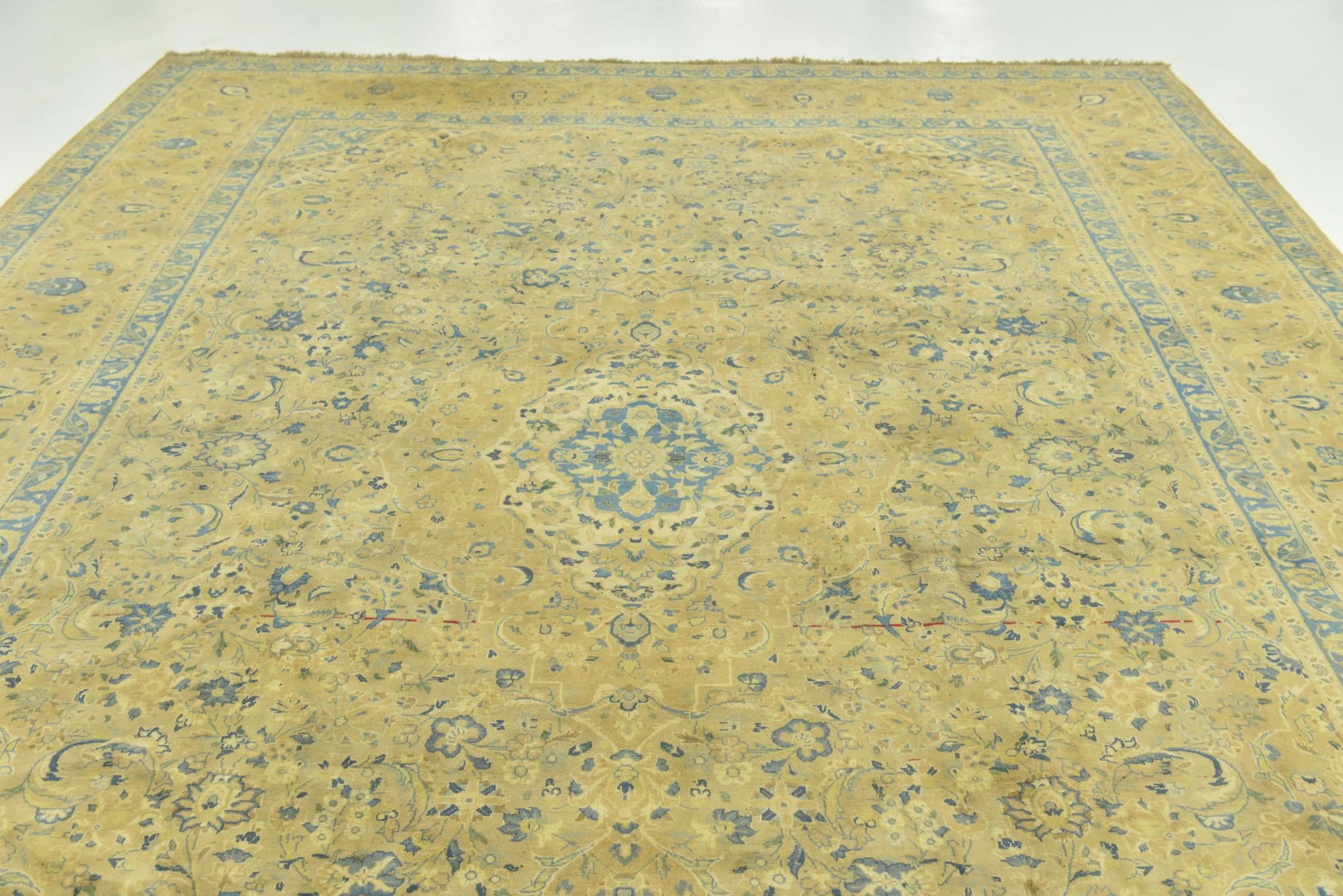 295cm x 380cm anudado a mano Kashan Alfombra Persa Lana