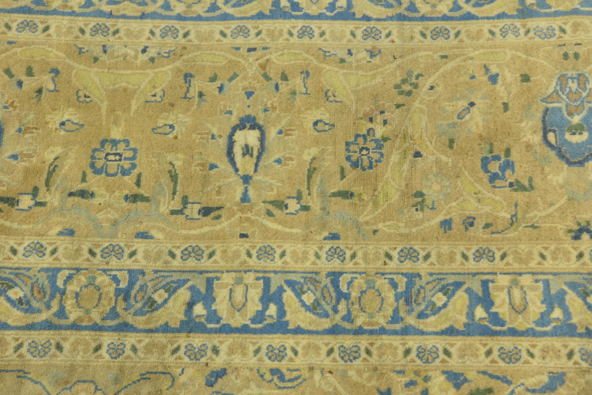 295cm x 380cm anudado a mano Kashan Alfombra Persa Lana
