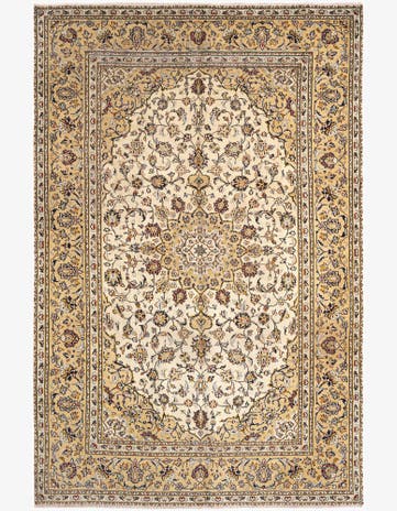 6' 4 x 9' 11 Kashan Wool Rug