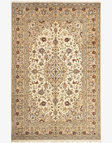 6' 4 x 9' 8 Kashan Wool Rug