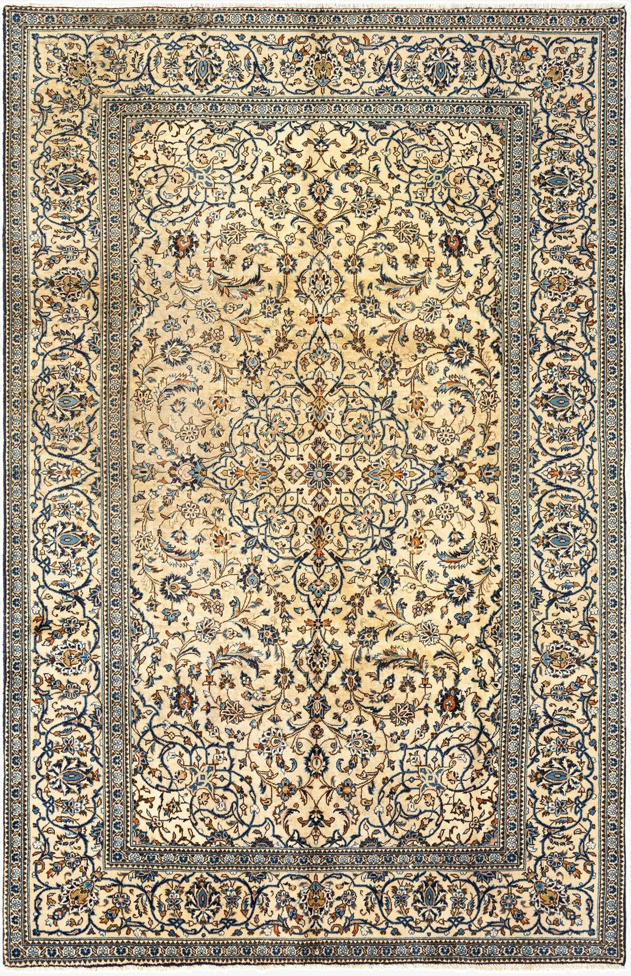 6' 3 x 9' 9 Kashan Wool Rug