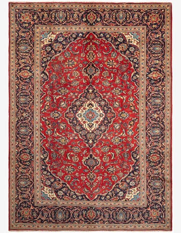 8' x 11' Kashan Wool Rug
