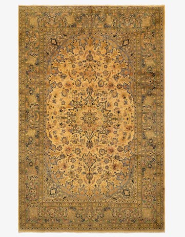 8' x 12' 4 Hand Knotted Kashan Persian Rug