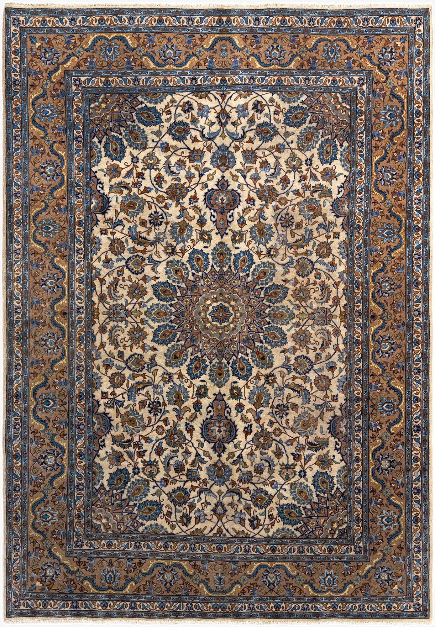 6' 7 x 9' 8 Kashan Wool Rug