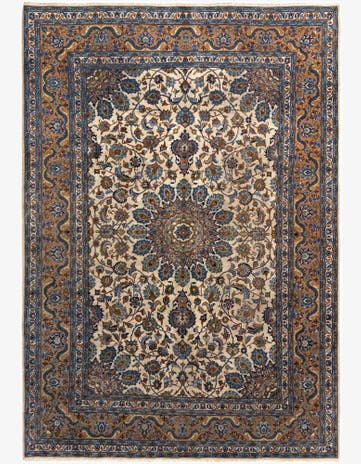 6' 7 x 9' 8 Kashan Wool Rug