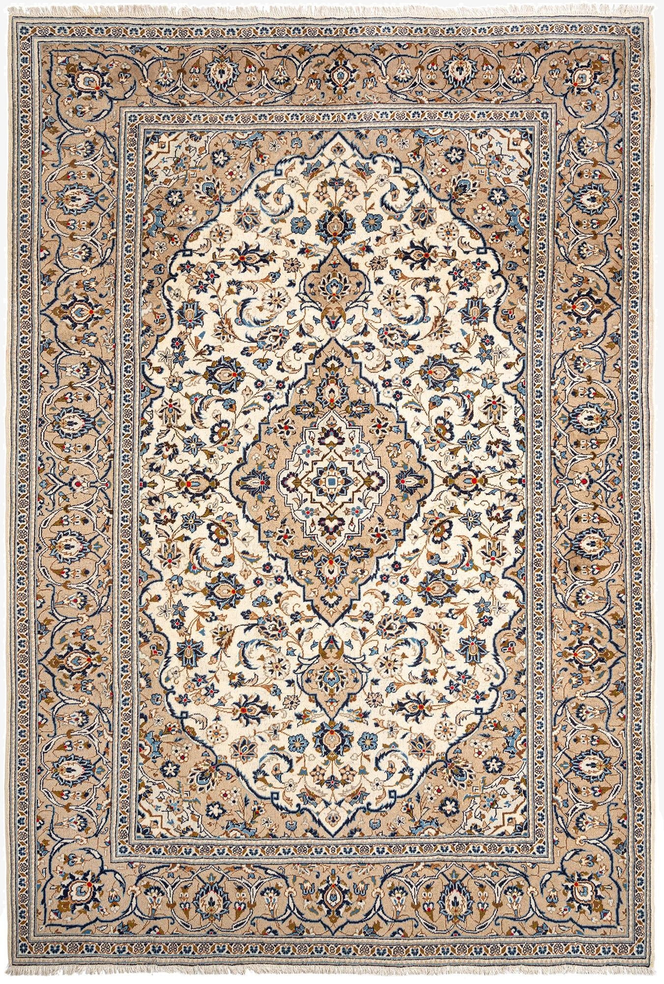 8' x 11' 9 Kashan Wool Rug