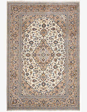 8' x 11' 9 Kashan Wool Rug