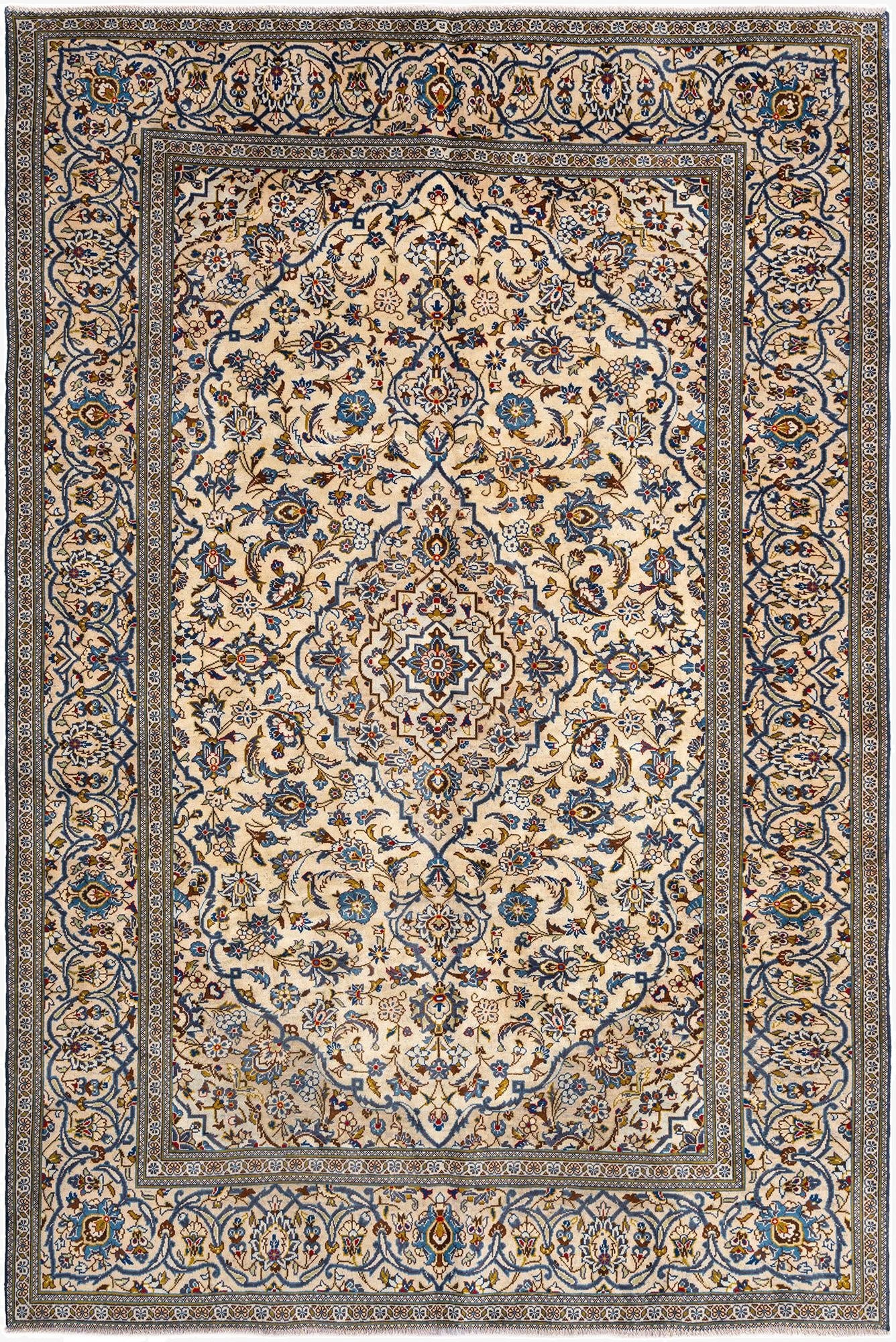 6' 3 x 9' 6 Kashan Wool Rug