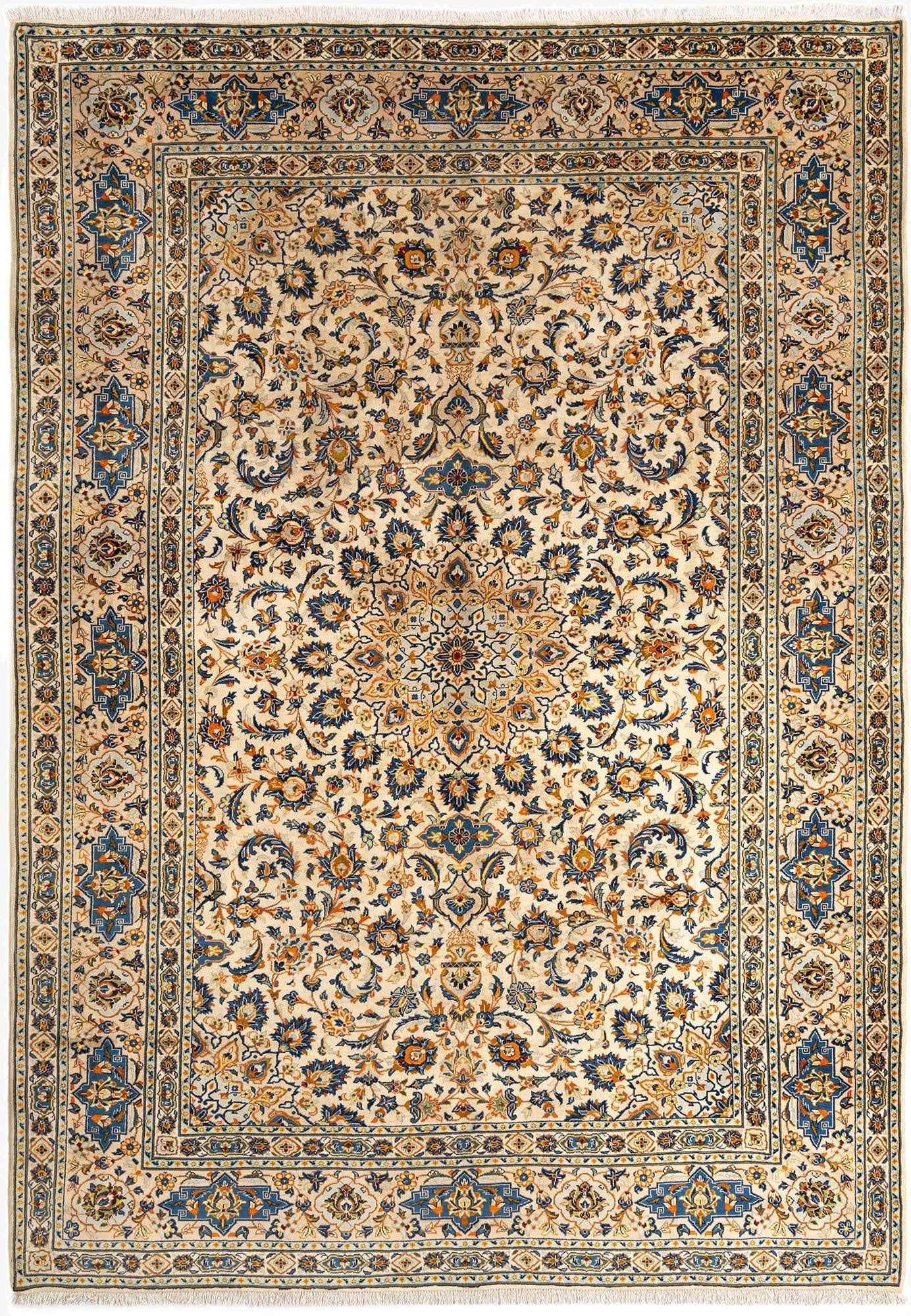 9' 5 x 13' 7 Kashan Wool Rug