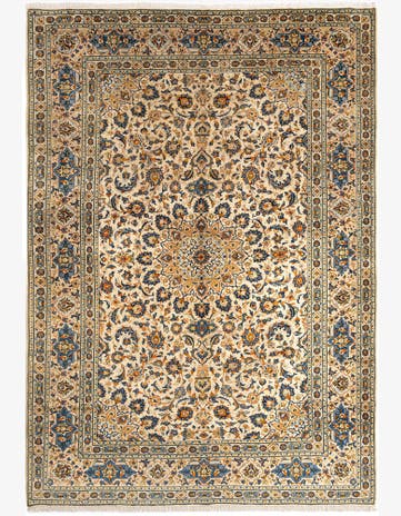 9' 5 x 13' 7 Kashan Wool Rug