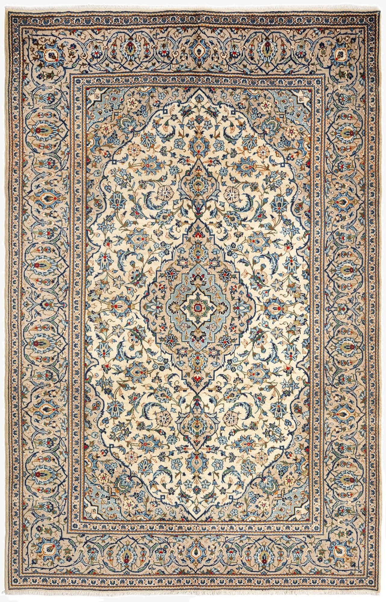 6' 5 x 9' 11 Kashan Wool Rug
