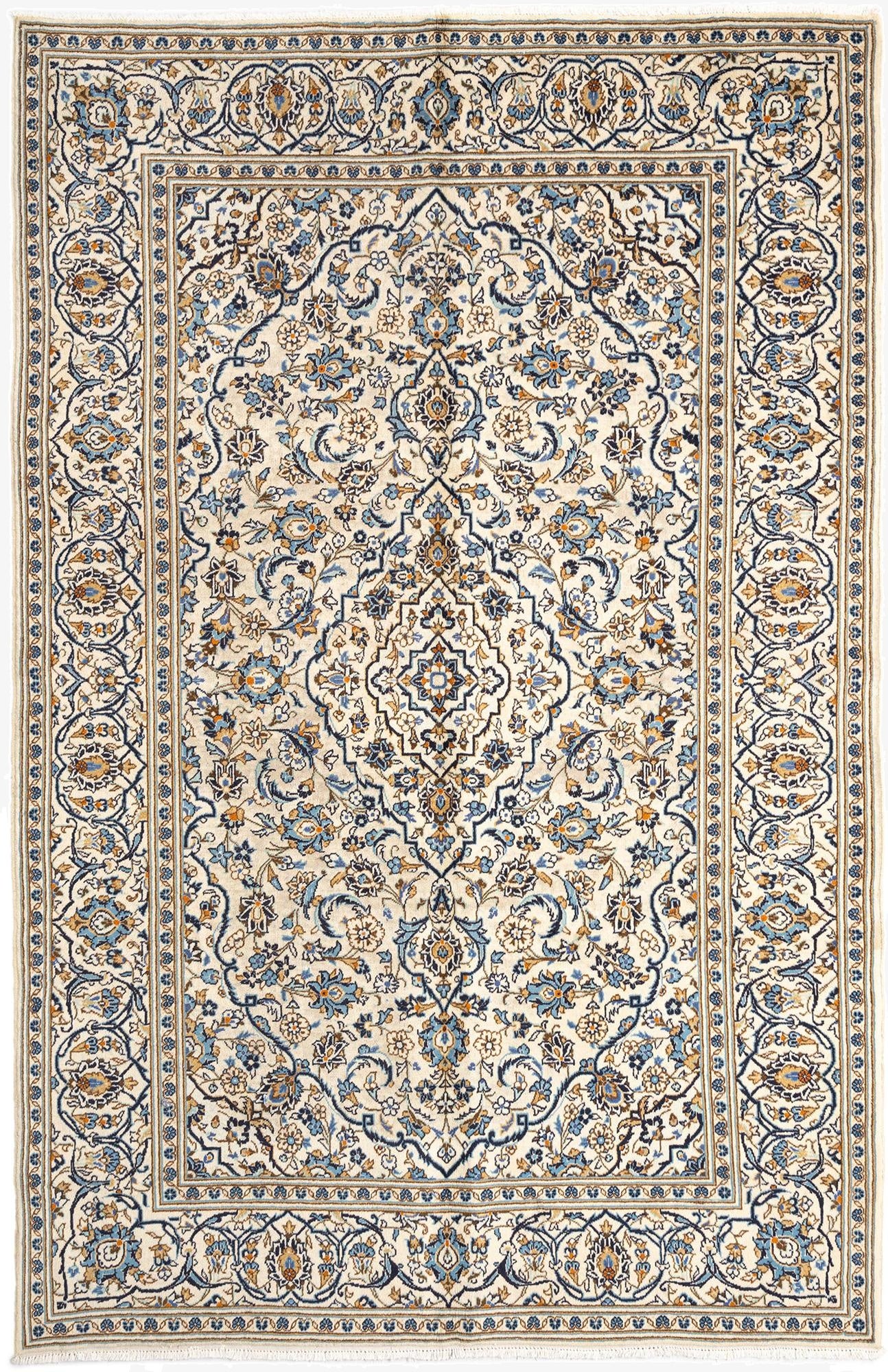 6' 5 x 9' 10 Kashan Wool Rug