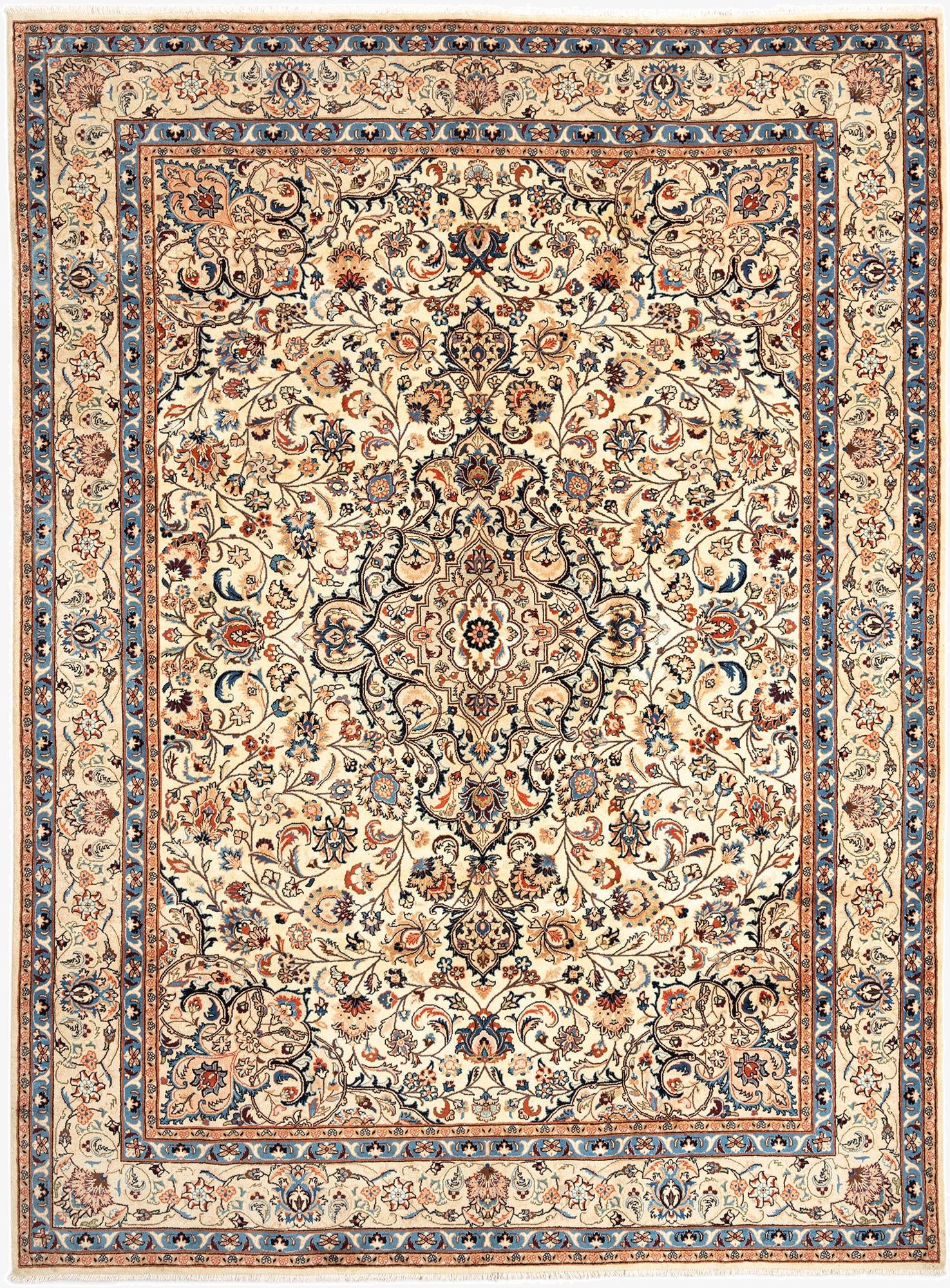8' 2 x 11' 1 Kashan Wool Rug