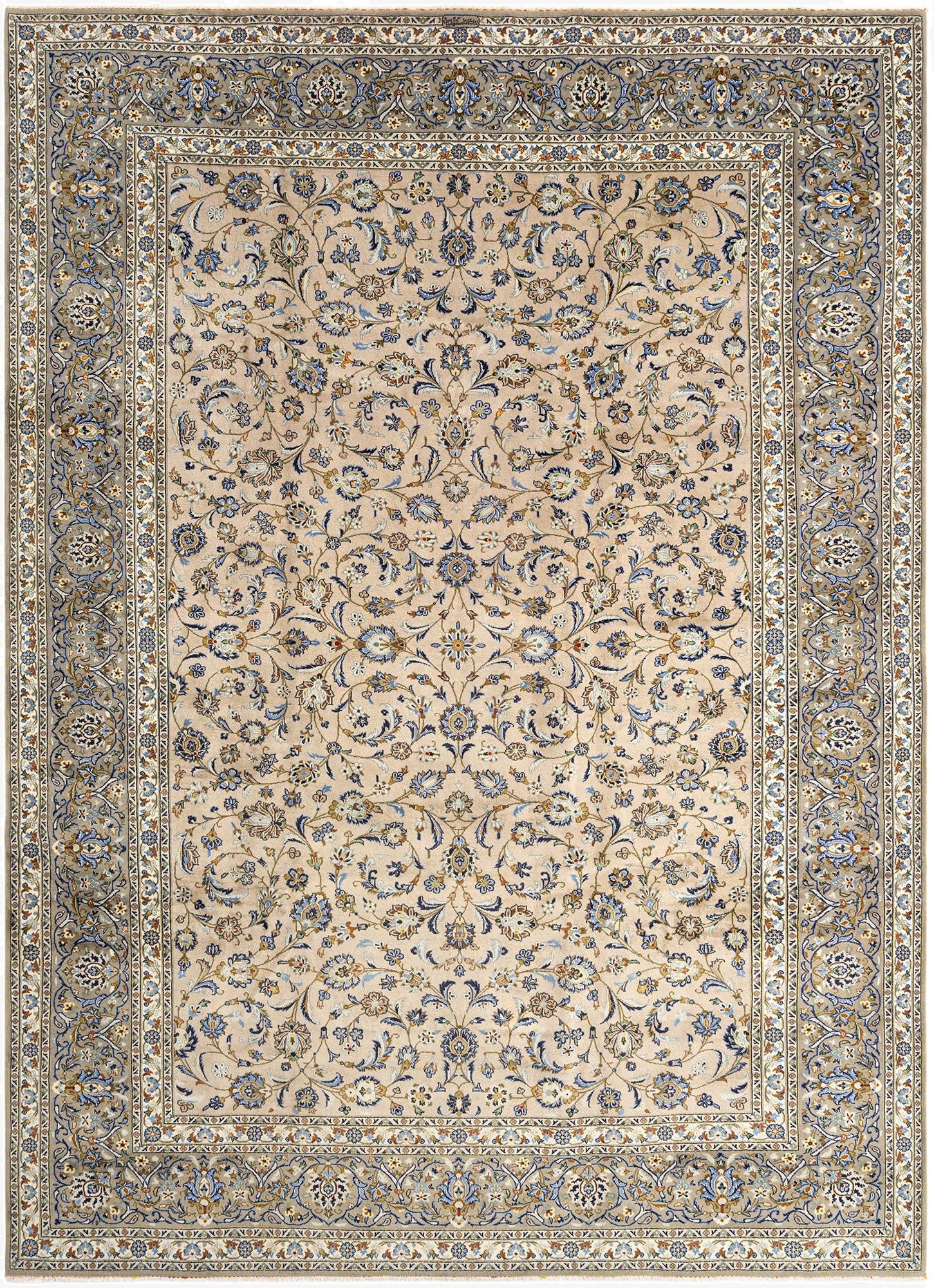 9' 11 x 13' 10 Kashan Wool Rug