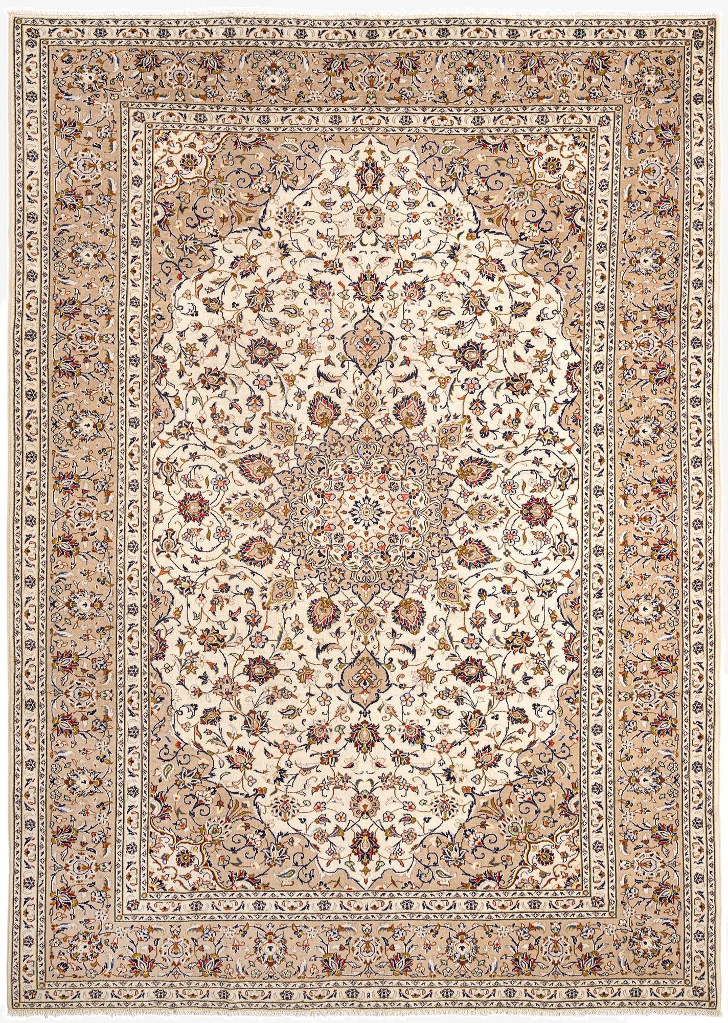 8' 2 x 11' 6 Kashan Wool Rug