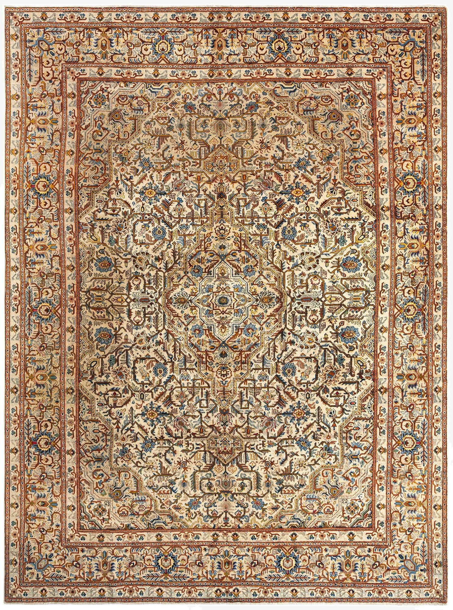 8' 7 x 11' 8 Kashan Wool Rug