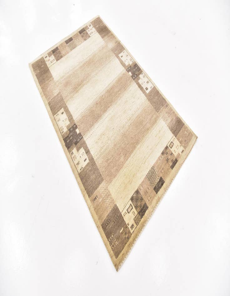 Detail image of 4' x 6' 2  Hand Knotted Kashkuli Gabbeh Wool Rug