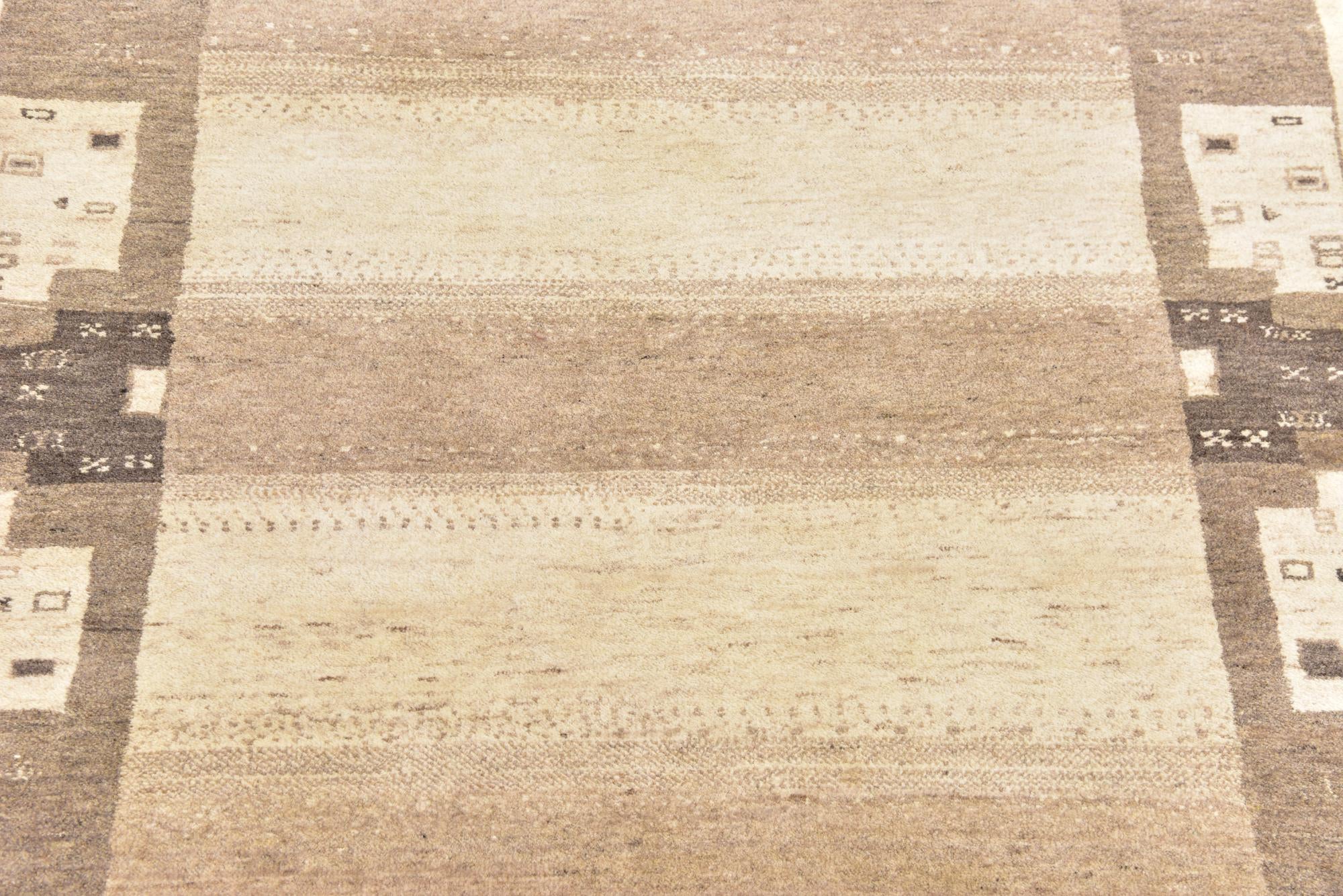 4' x 6' 2 Hand Knotted Kashkuli Gabbeh Wool Rug