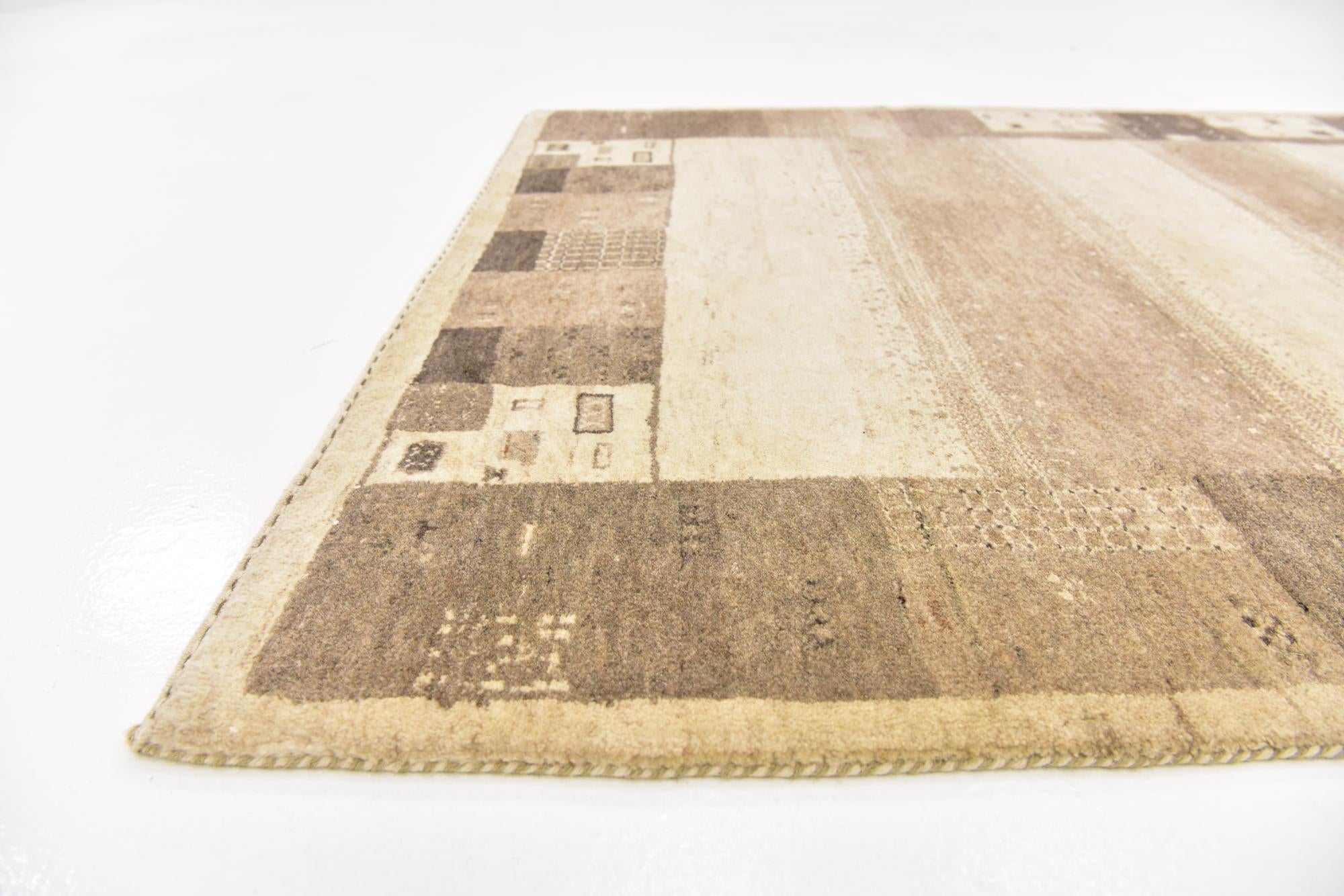 4' x 6' 2 Hand Knotted Kashkuli Gabbeh Wool Rug