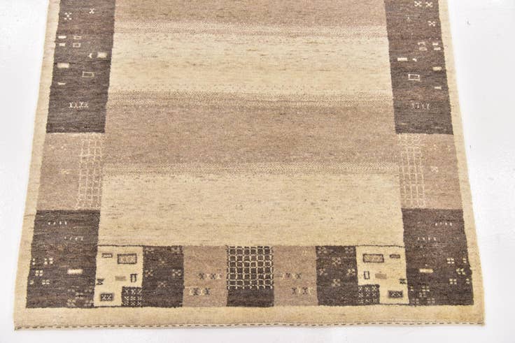 Detail image of 3' 10 x 5' 10 Hand Knotted Kashkuli Gabbeh Wool Rug