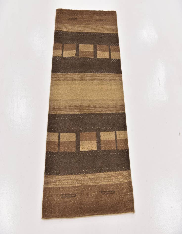 Detail image of 2' 7 x 4' 4  Hand Knotted Kashkuli Gabbeh Wool Rug