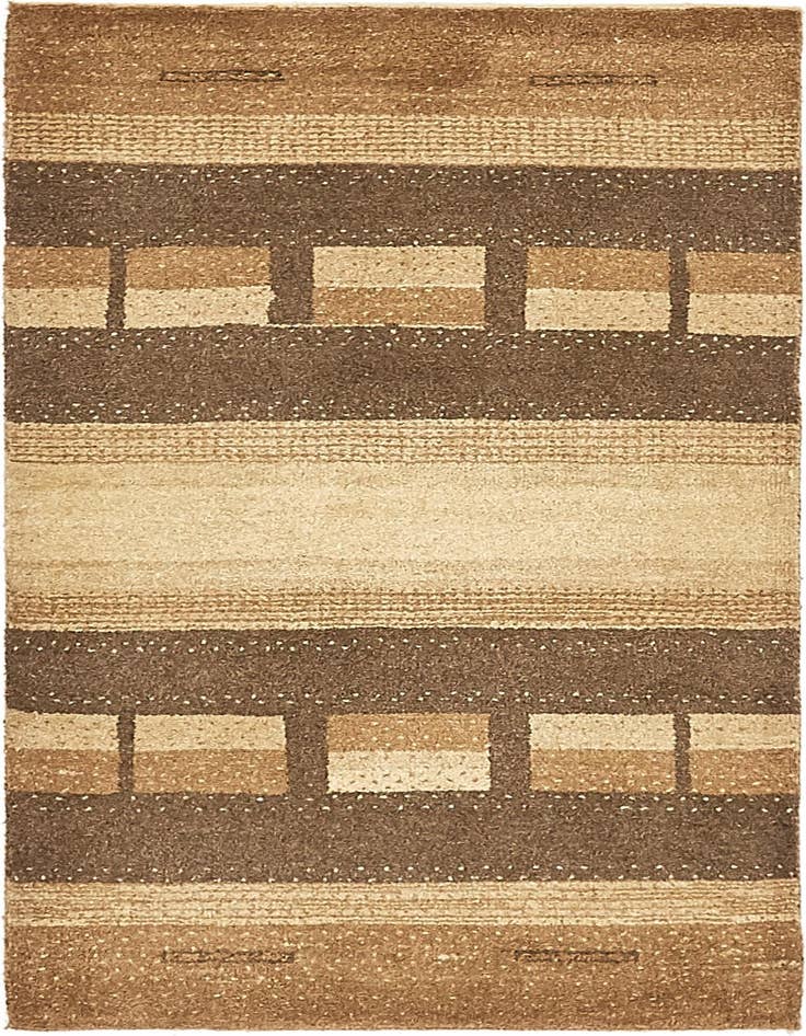 Detail image of 2' 7 x 4' 4 Hand Knotted Kashkuli Gabbeh Wool Rug