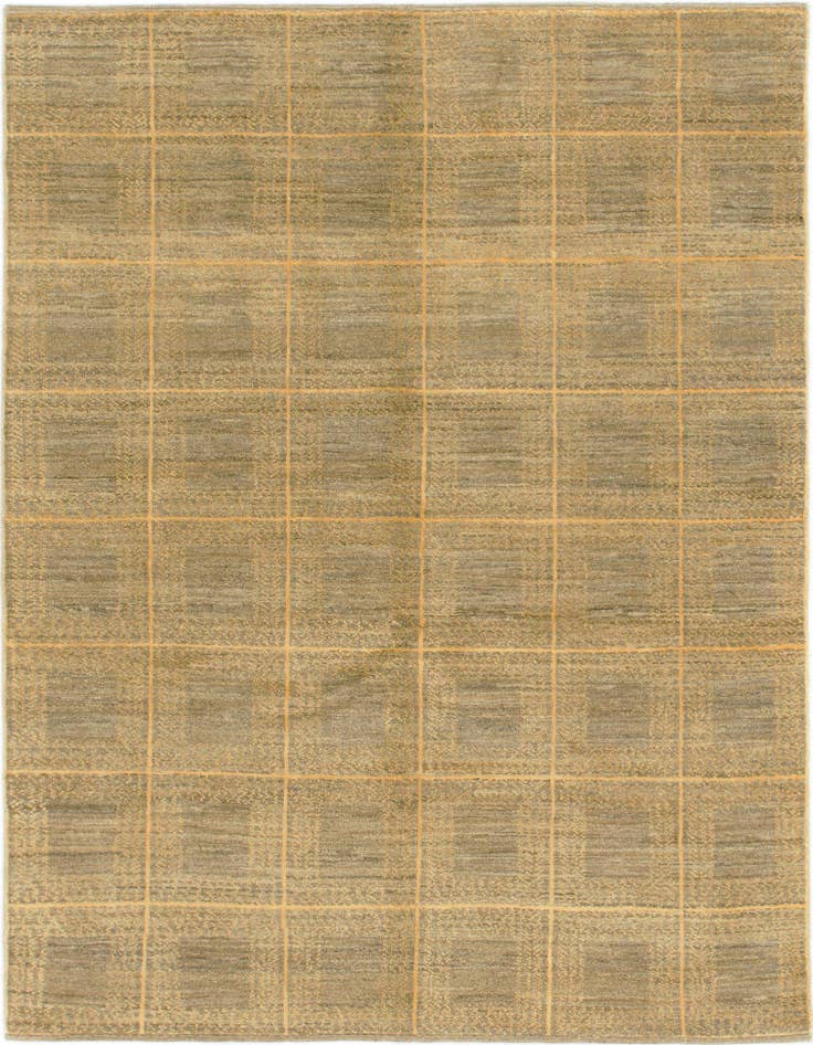 Detail image of 4' 10 x 6' 5 Hand Knotted Kashkuli Gabbeh Wool Rug