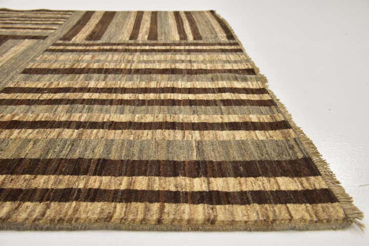 5' 8 x 8' Hand Knotted Kashkuli Gabbeh Wool Rug