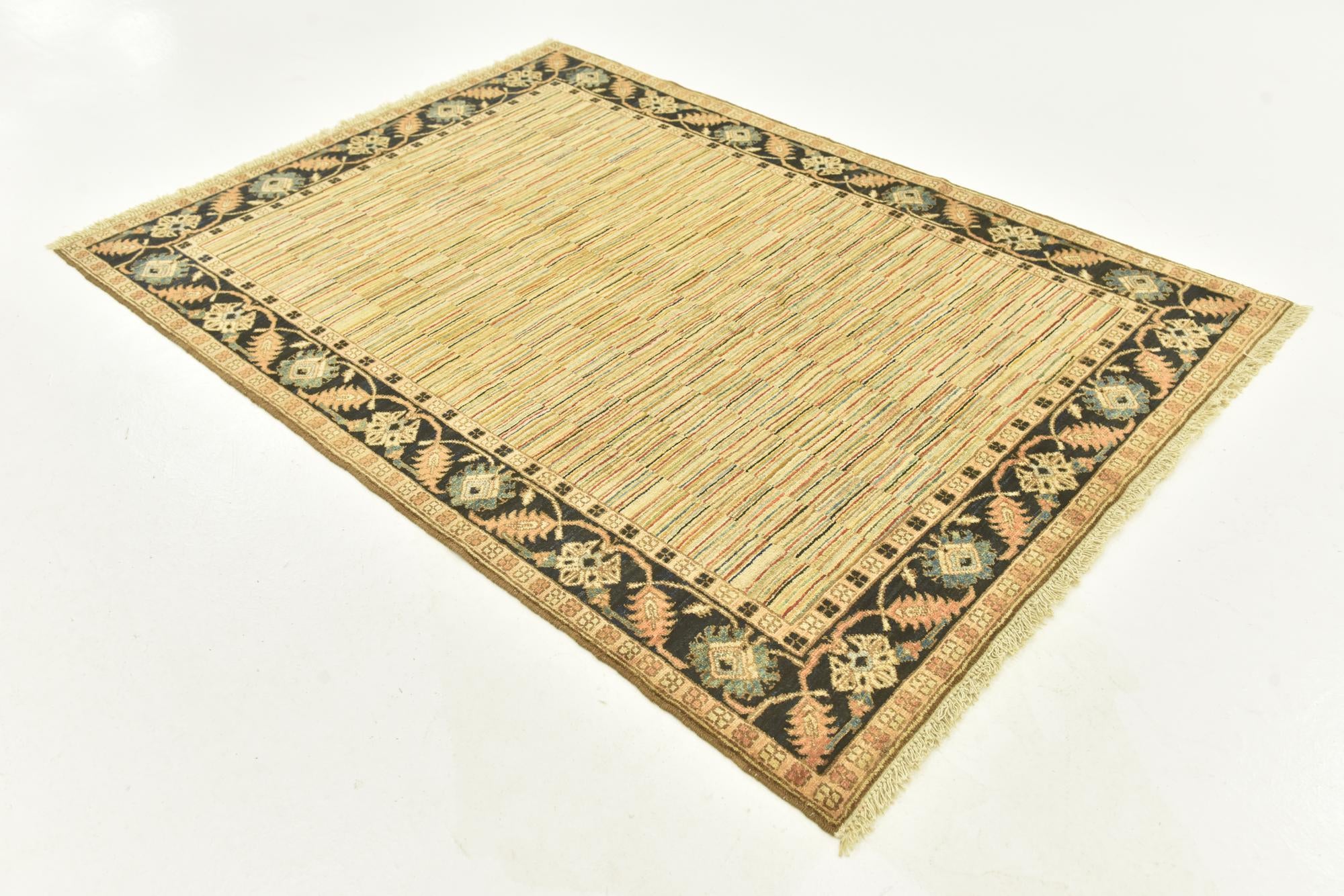 4' 8 x 6' 5 Hand Knotted Kashkuli Gabbeh Oriental Wool Rug