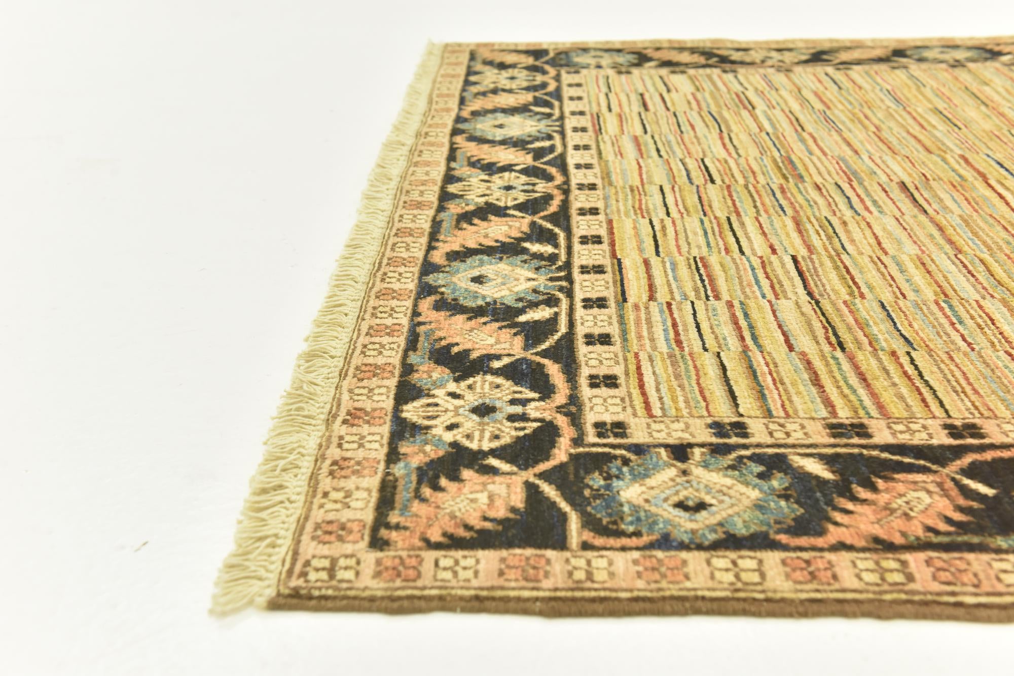 4' 8 x 6' 5 Hand Knotted Kashkuli Gabbeh Oriental Wool Rug