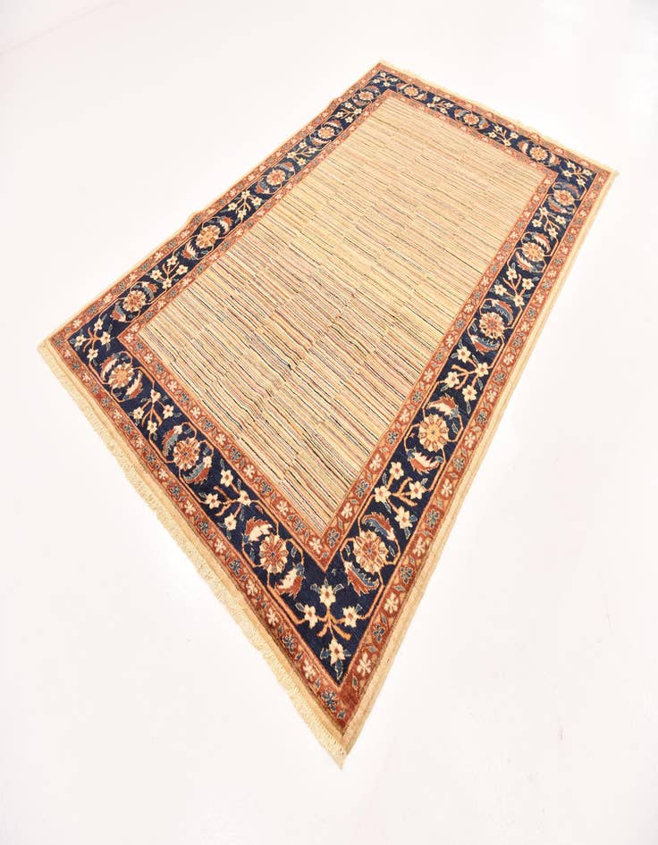 Detail image of 6' 2 x 9' 4 Hand Knotted Kashkuli Gabbeh Wool Rug