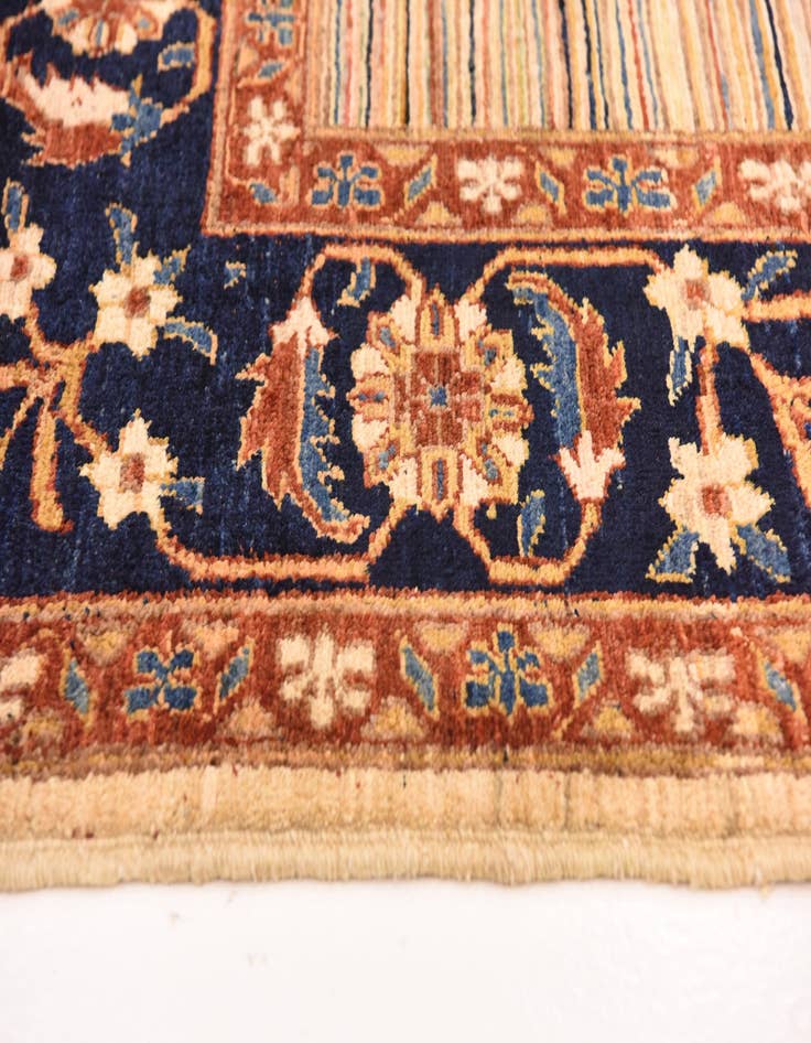 Detail image of 6' 2 x 9' 4 Hand Knotted Kashkuli Gabbeh Wool Rug