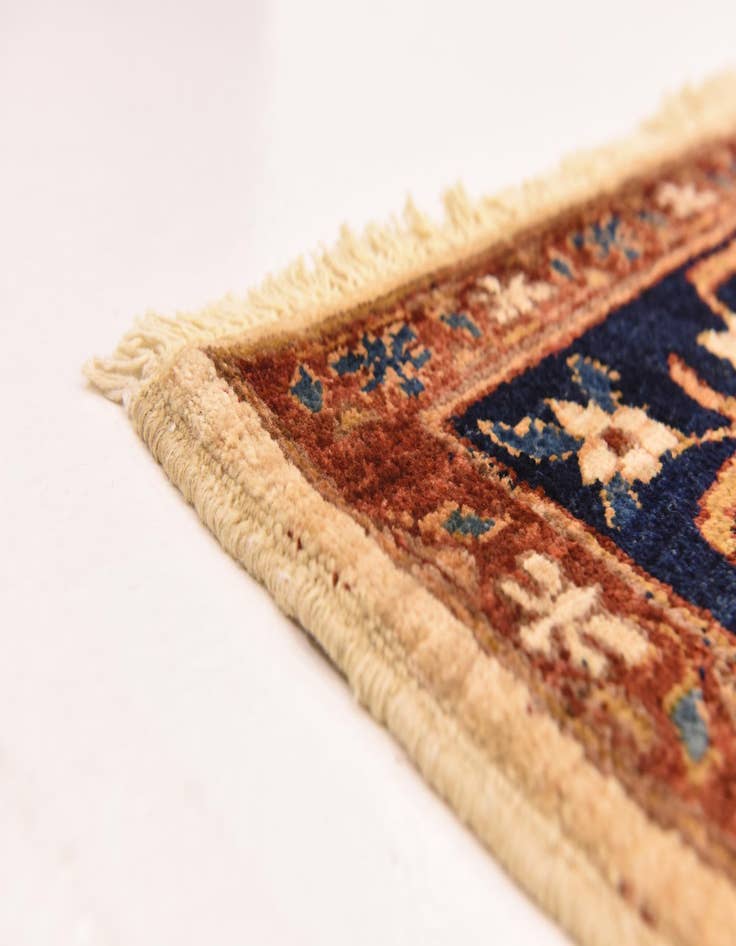 Detail image of 6' 2 x 9' 4 Hand Knotted Kashkuli Gabbeh Wool Rug