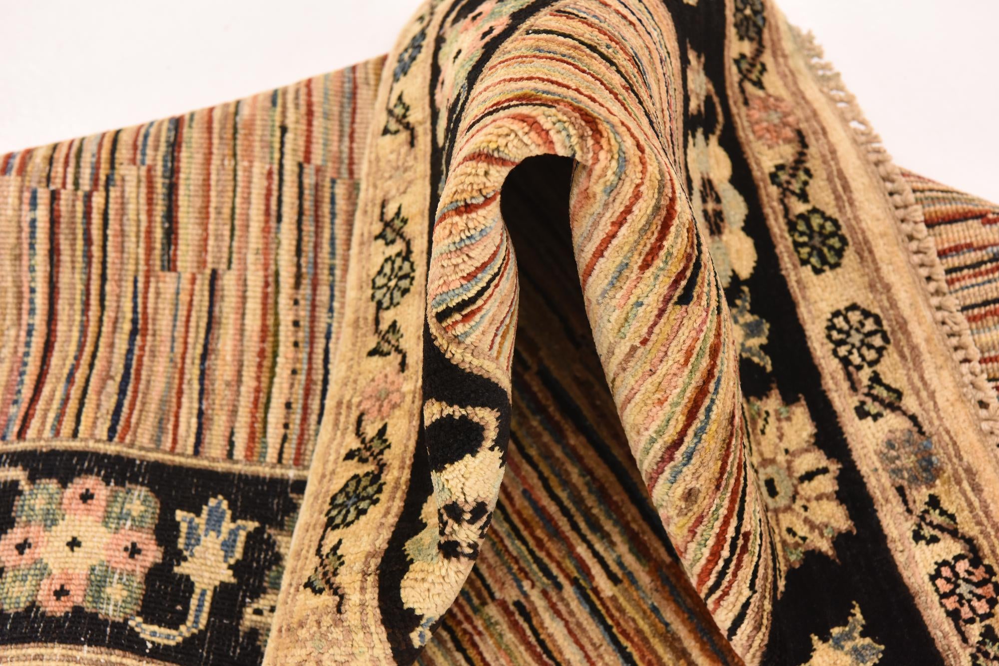 5' x 6' 5 Hand Knotted Kashkuli Gabbeh Wool Rug