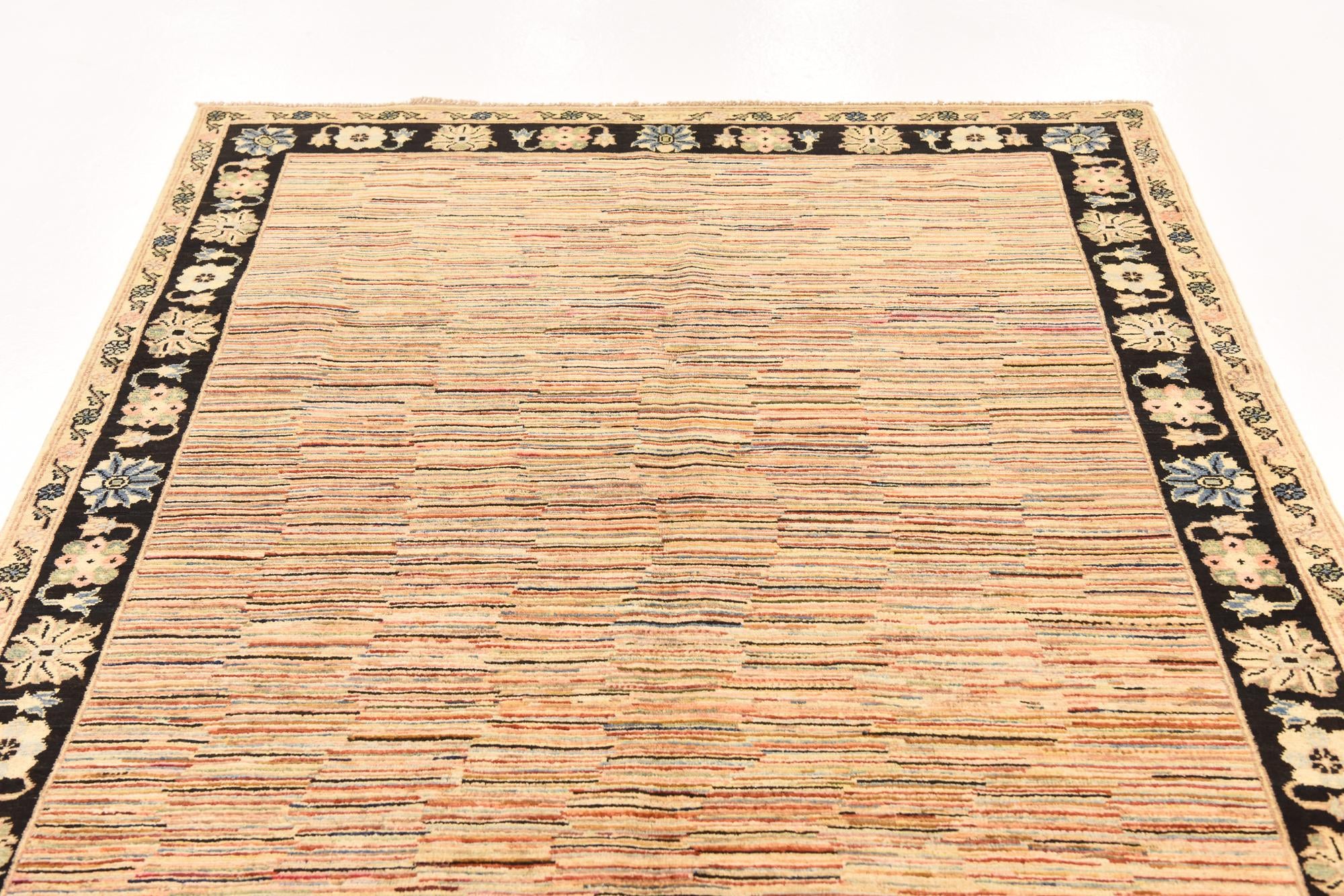 5' x 6' 5 Hand Knotted Kashkuli Gabbeh Wool Rug