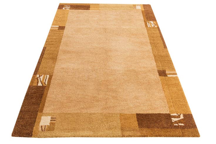 Detail image of 4' 7 x 6' 6 Kashkuli Gabbeh Wool Rug