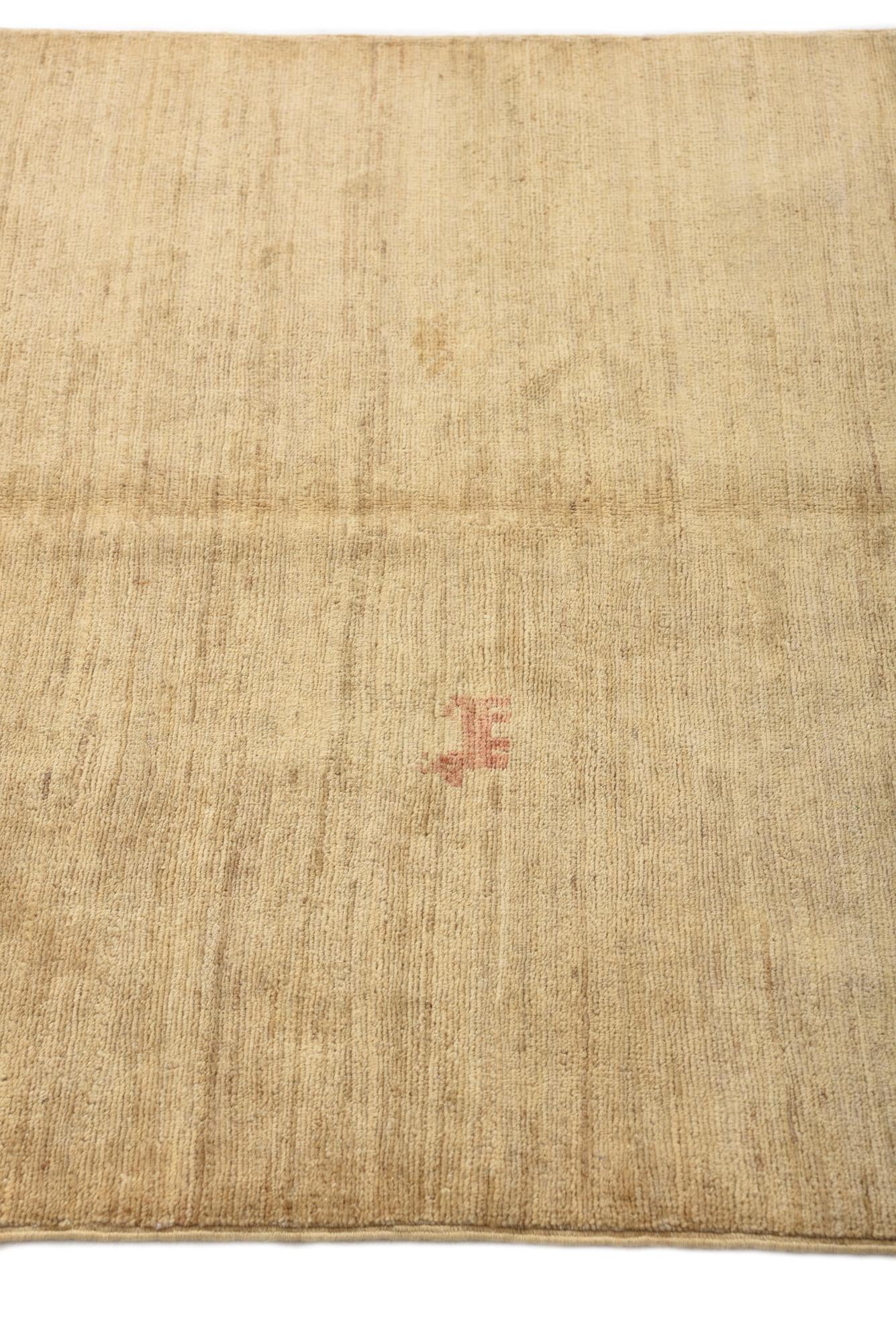 3' 4 x 5' Hand Knotted Kashkuli Gabbeh Wool Rug