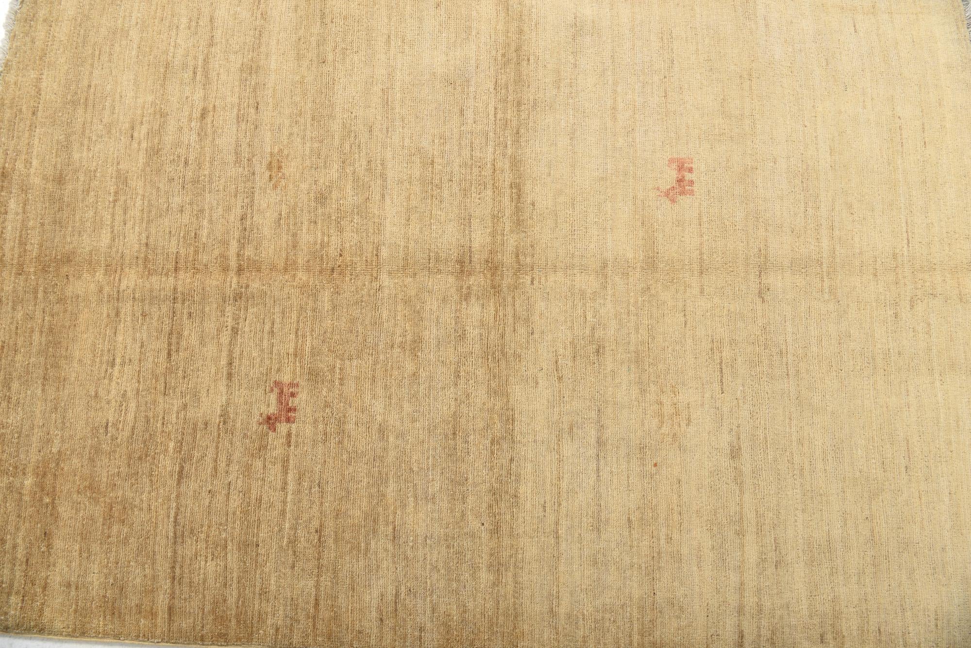 3' 4 x 5' Hand Knotted Kashkuli Gabbeh Wool Rug