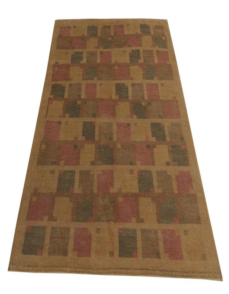 Detail image of 4' 6 x 6' 6  Hand Knotted Kashkuli Gabbeh Wool Rug