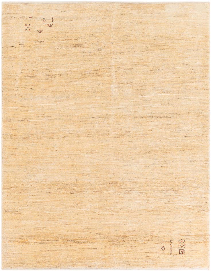 Detail image of 4' 11 x 6' 7 Hand Knotted Kashkuli Gabbeh Persian Wool Rug