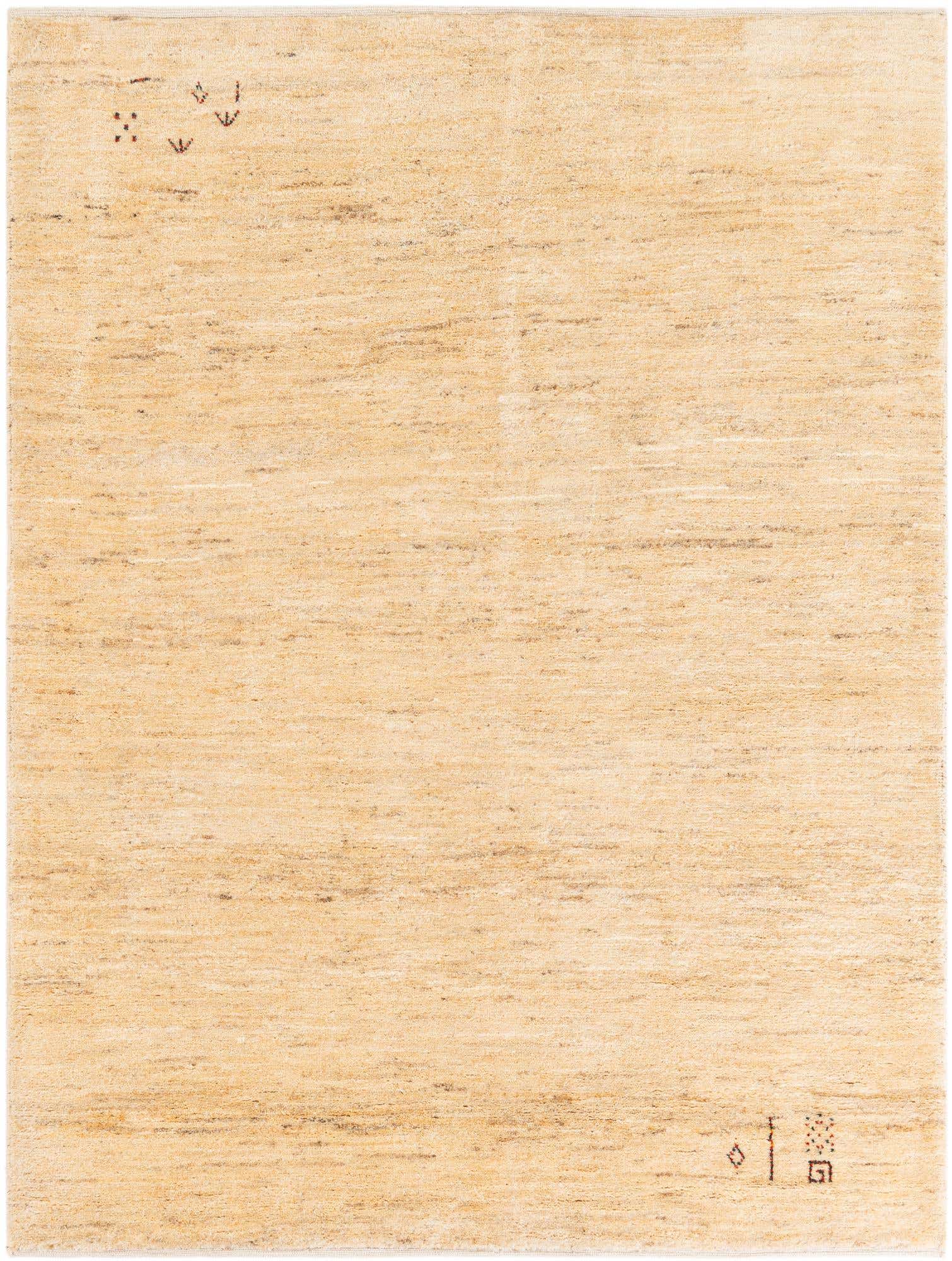 4' 11 x 6' 7 Hand Knotted Kashkuli Gabbeh Persian Wool Rug