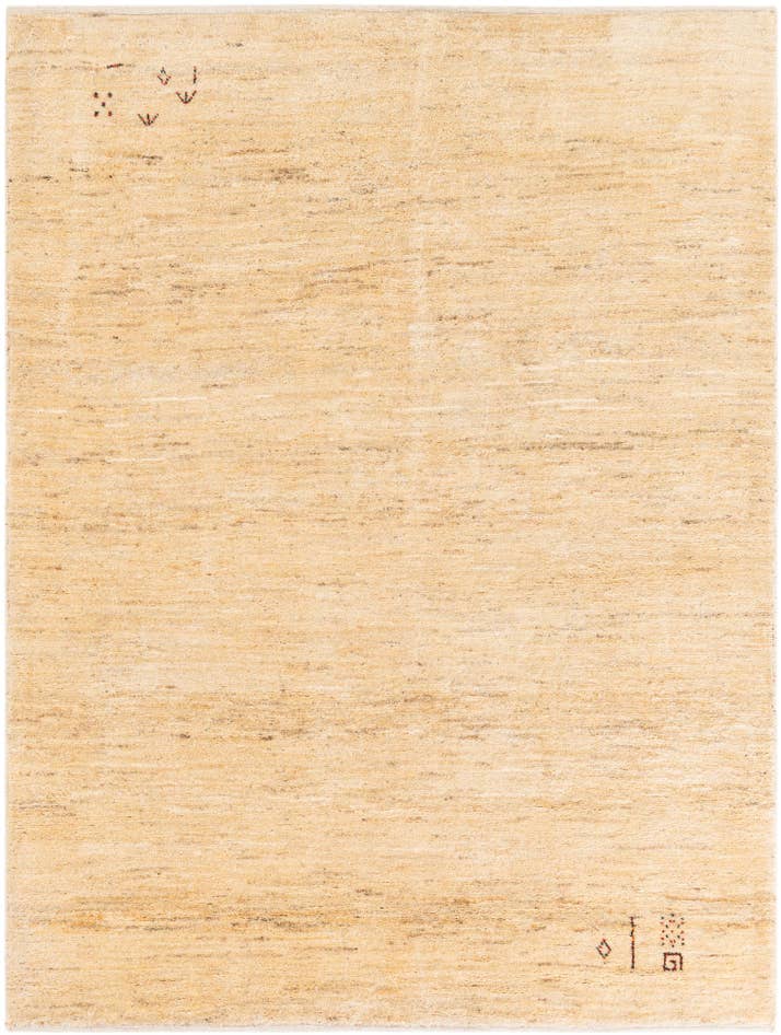 Detail image of 4' 11 x 6' 7 Hand Knotted Kashkuli Gabbeh Persian Wool Rug