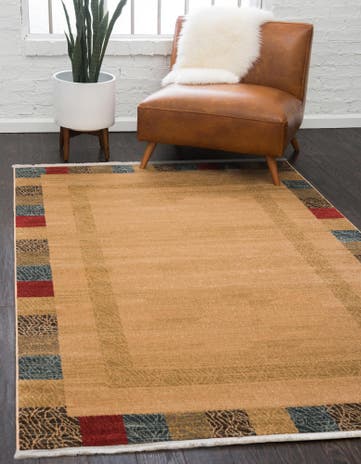 Beige Kashkuli Gabbeh Rug