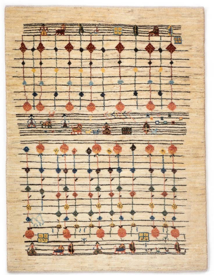 Detail image of 2' 10 x 4' 5 Kashkuli Wool Rug