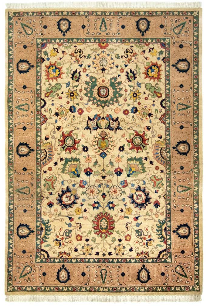 5' 3 x 8' Hand Knotted Kashkuli Persian Rug