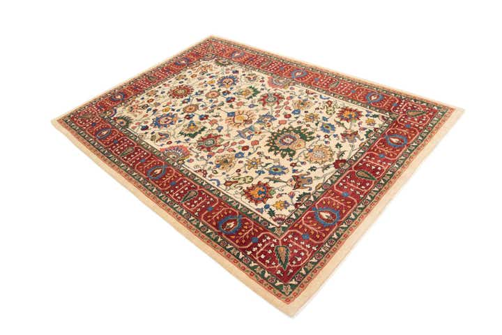 5' 7 x 7' 10 Hand Knotted Kashkuli Persian Rug