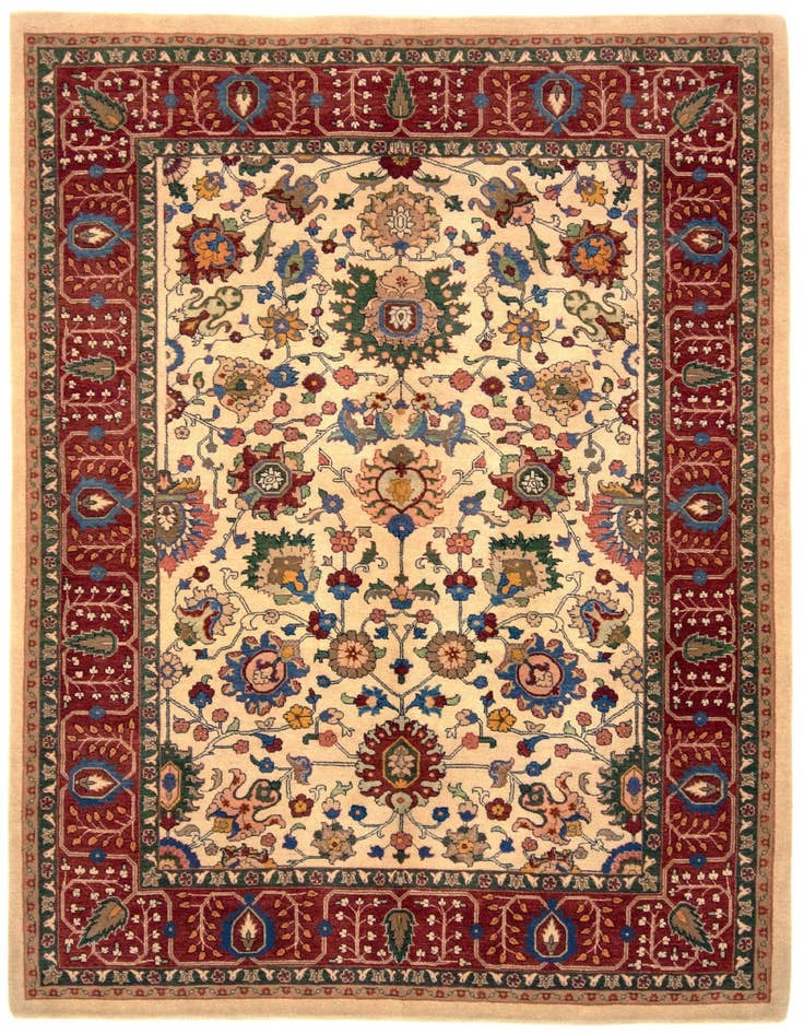Detail image of 5' 7 x 7' 10 Hand Knotted Kashkuli Persian Rug