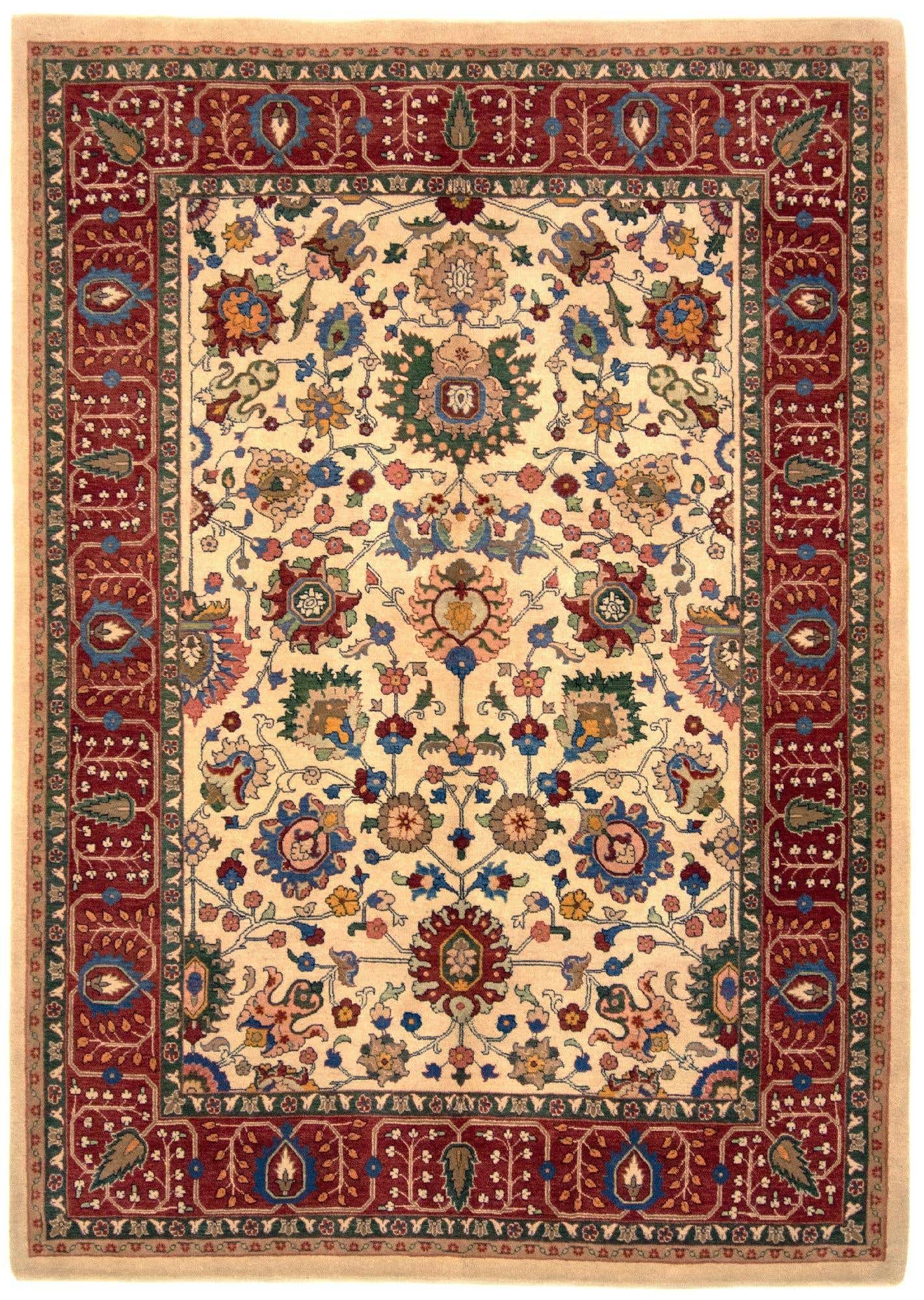5' 7 x 7' 10 Hand Knotted Kashkuli Persian Rug