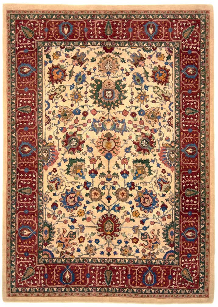 5' 7 x 7' 10 Hand Knotted Kashkuli Persian Rug